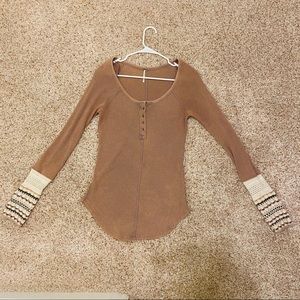 Free People Tan Thermal